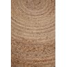 Tapis rond jute plat moderne Knit