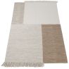 Tapis moderne naturel avec franges graphique Lyna