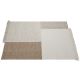 Tapis moderne naturel avec franges graphique Lyna