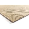 Tapis moderne laine et viscose courbe Native