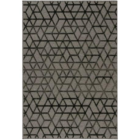 Tapis scandinave laine et viscose géométrique Boubou