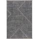 Tapis laine et viscose berbère avec franges ethnique Solenna