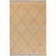 Tapis berbère avec franges ethnique laine et viscose Kabyle