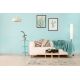 Tapis viscose floral moderne rectangle Ellipse