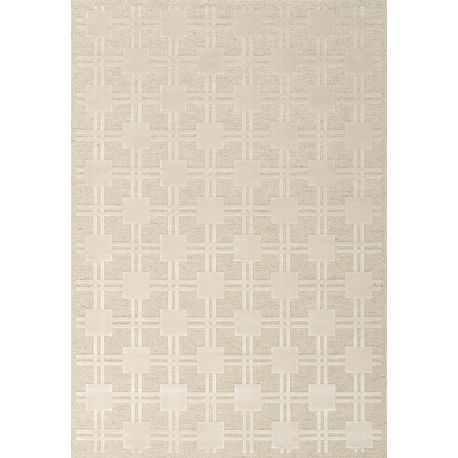 Tapis viscose et laine design graphique Costa