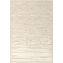 Tapis abstrait moderne laine et viscose Lacis