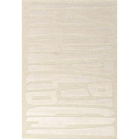 Tapis abstrait moderne laine et viscose Lacis