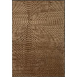 Tapis moderne laine et viscose courbe Native