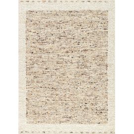 Tapis laine tissé main design poils ras Charliz