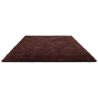 Tapis uni laine naturel longues mèches design Shad High