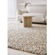 Tapis tissé main laine et lin plat moderne Pebble