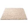 Tapis tissé main laine et lin plat moderne Pebble