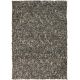 Tapis laine naturel feutré longues mèches design Rocks