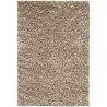 Tapis laine naturel feutré longues mèches design Rocks