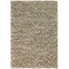 Tapis laine naturel feutré longues mèches design Rocks