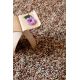 Tapis laine naturel feutré longues mèches design Rocks