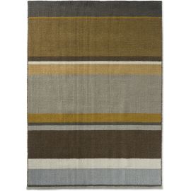 Tapis laine naturel graphique plat design Artisan Stack