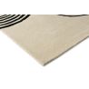 Tapis moderne tufté main laine courbe Decor Flow