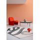 Tapis moderne tufté main laine courbe Decor Flow