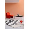 Tapis moderne tufté main laine courbe Decor Flow