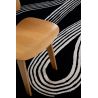 Tapis moderne tufté main laine courbe Decor Flow