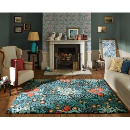 Tapis laine floral moderne tufté main Bower