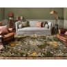 Tapis laine floral moderne tufté main Bower