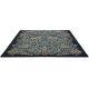 Tapis laine poils ras tufté main floral design Bird