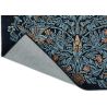 Tapis laine poils ras tufté main floral design Bird