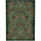 Tapis laine poils ras tufté main floral design Bird