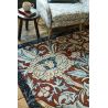 Tapis design floral laine et viscose tufté main Trent