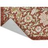 Tapis design floral laine et viscose tufté main Trent