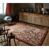 Tapis design floral laine et viscose tufté main Trent