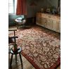 Tapis design floral laine et viscose tufté main Trent