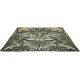 Tapis viscose et laine floral tufté main moderne Bluebell