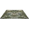 Tapis viscose et laine floral tufté main moderne Bluebell