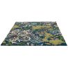 Tapis tufté main laine et viscose floral design Seaweed