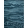 Tapis bleu tufté main moderne Deep Water Esprit Home
