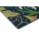 Tapis tufté main laine et viscose floral design Seaweed