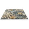 Tapis tufté main laine et viscose floral design Seaweed