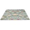 Tapis moderne tufté main floral laine et viscose Strawberry