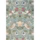 Tapis moderne tufté main floral laine et viscose Strawberry