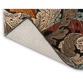 Tapis floral laine et viscose design poils ras Acanthus