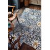 Tapis floral tufté main laine et viscose moderne Snakeshead