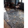 Tapis floral tufté main laine et viscose moderne Snakeshead