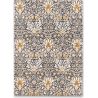 Tapis floral tufté main laine et viscose moderne Snakeshead