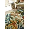 Tapis rectangle floral moderne laine Robin's Wood