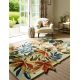 Tapis rectangle floral moderne laine Robin's Wood