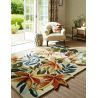 Tapis rectangle floral moderne laine Robin's Wood