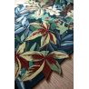 Tapis rectangle floral moderne laine Robin's Wood